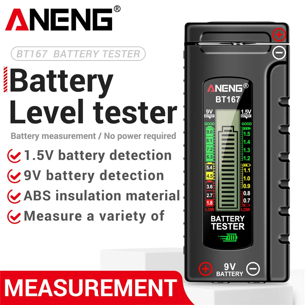 ABS Plastic Level Detector ANENG BT167 Battery Measure