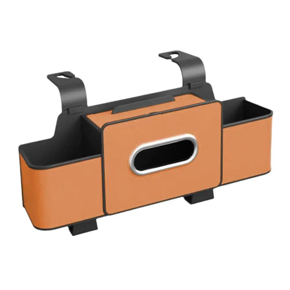 Car Seat Back Organizer | Cup Holder, Tissue & Phone Stand Car Seat Organizer Zpaxo Brown