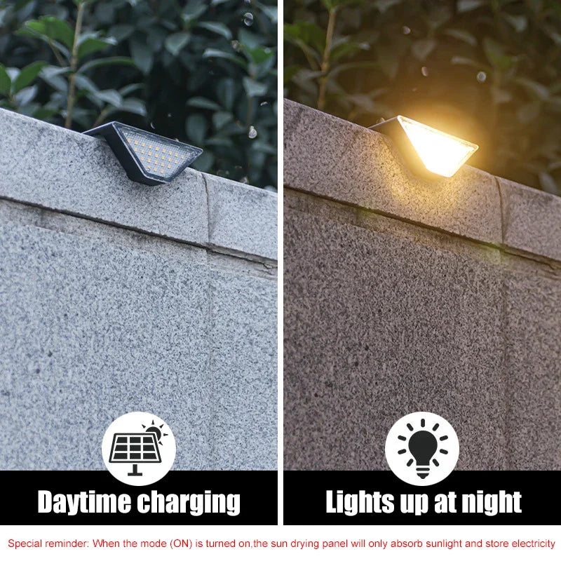 2-Pack Solar LED Step Lights – Waterproof Outdoor Stair Lights Solar Step Lights Zpaxo