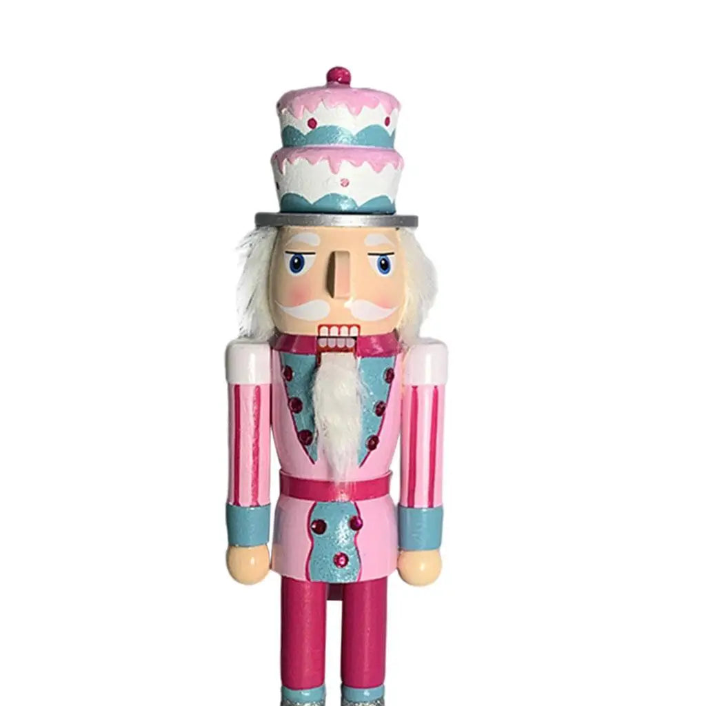 Christmas Nutcracker Soldier Doll Wooden Puppet Statue Art Crafts Zpaxo