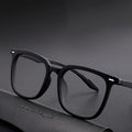 Stylish Men's Oversized Frame Fashion Glasses Perfect Daily Wear Zpaxo Clear black
