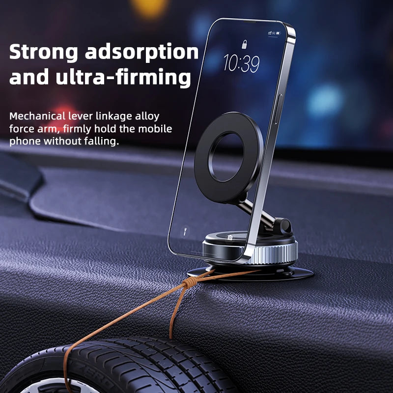 K007 Magnetic Phone Holder 360° Three-Axis Folding Car Mount Strong Magnet Dashboard Desk Stand for iPhone 16 15 Xiaomi Samsung Zpaxo