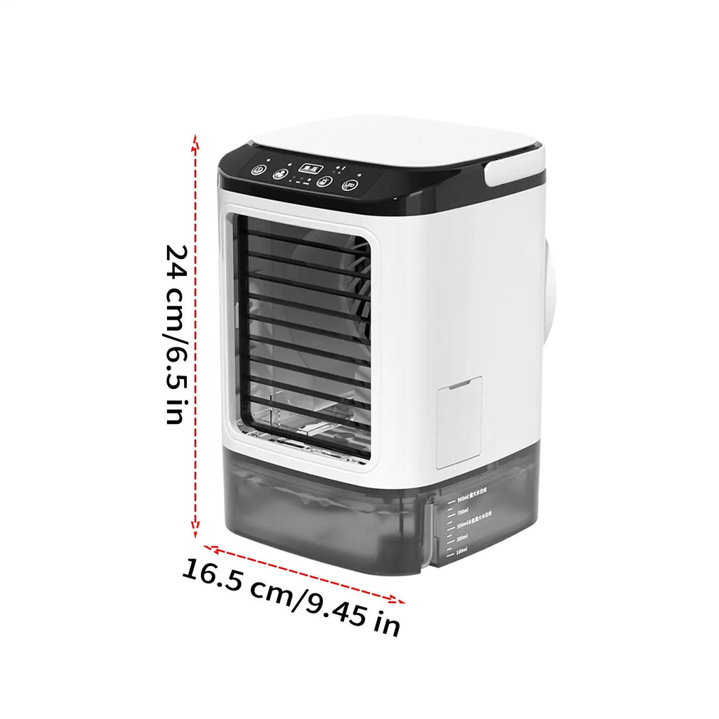 Personal Air Conditioner 3 Speeds Silent Long-Lasting Small Device With Spray Office Desk Cooler For Desk Office Home Car Zpaxo