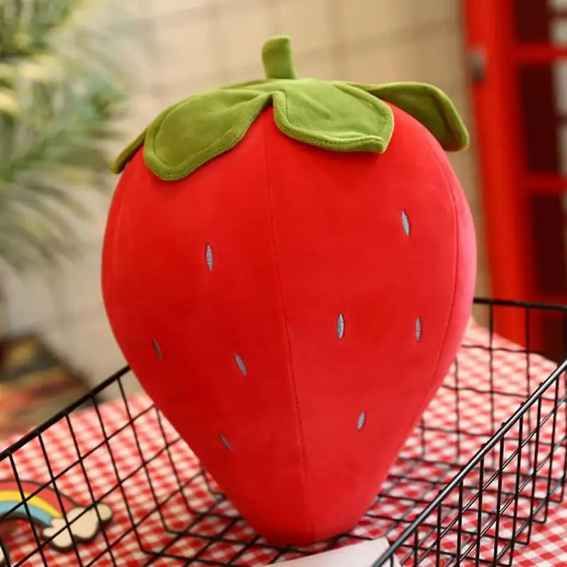 Strawberry Plush Soft Stuffed Pillow Toy Kids Doll Toddler Bedroom