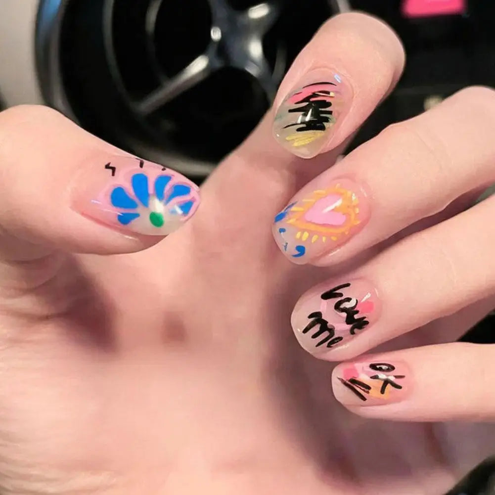 12 Colors 3D Nail Graffiti Pen Set 12Pcs Waterproof Quick Drying Acrylic Dotting Liner DIY Artistic Beauty Nail Tool Zpaxo
