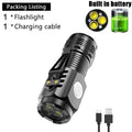 KDULIT Mini Rechargeable LED Flashlight | Pen Clip & Magnet