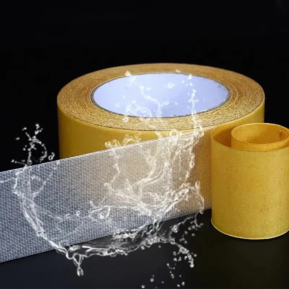 Super Thin Strong Fixation Double Sided Adhesive Tape Heavy Duty Translucent Mesh Waterproof Traceless Powerful Grid Carpet Tape Zpaxo 1cmx5M