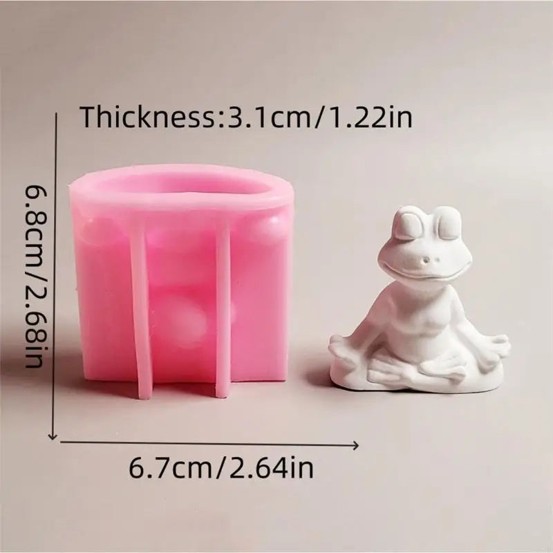 Yoga Frogs Molds Casting Epoxy Resin Ornament Plasters Silicone Mould