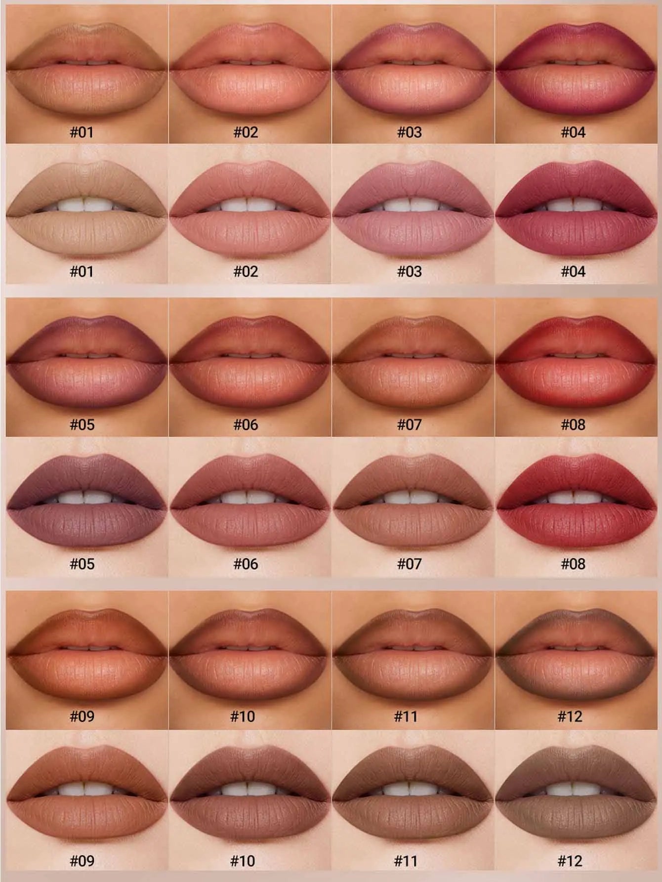 Waterproof Matte Lip Liner and Lipstick Pencil Set Long-Lasting Non-Fading Smudge-Proof Tip Lip Pencil for Precise Application Zpaxo