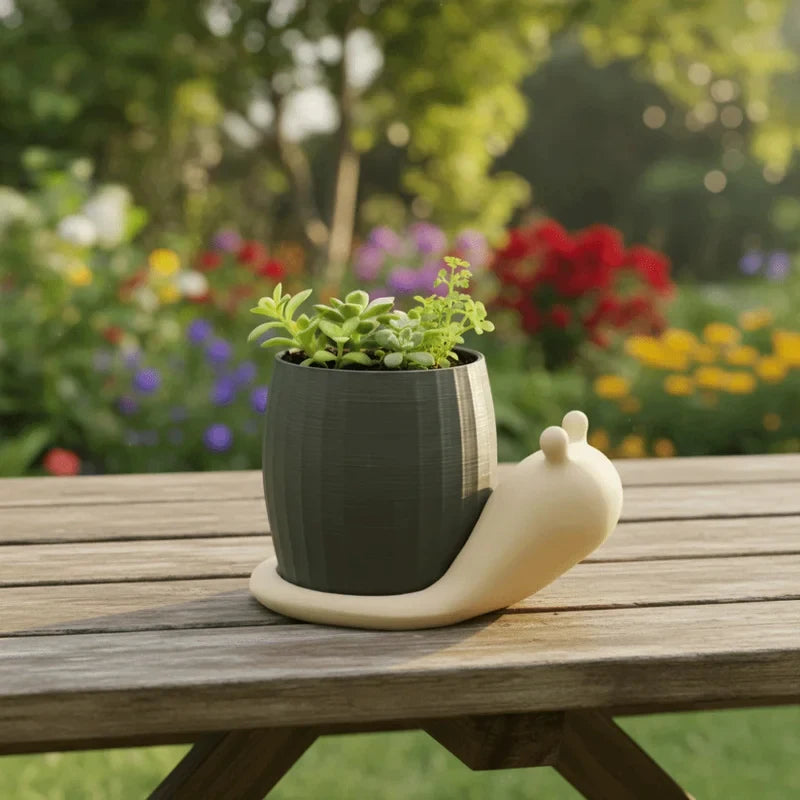 Creative Snail-shaped Planters Desktop Succulent Pots Vases Cute