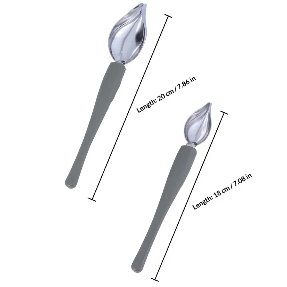 Stainless Steel Silicone Decorating Spoon Cake Cream Sauce Coffee Art