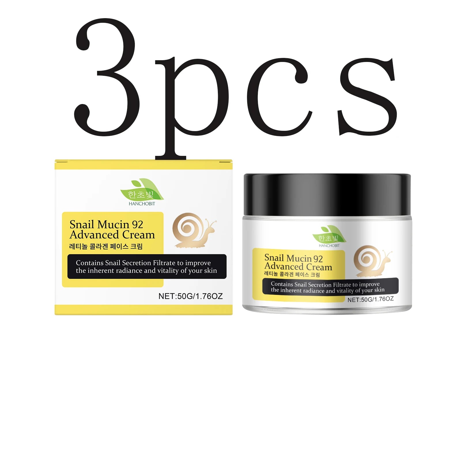 Hanchobit Retinol Collagen Face Cream – Firm & Moisturize Anti-Aging Face Cream Zpaxo 50gx3pcs