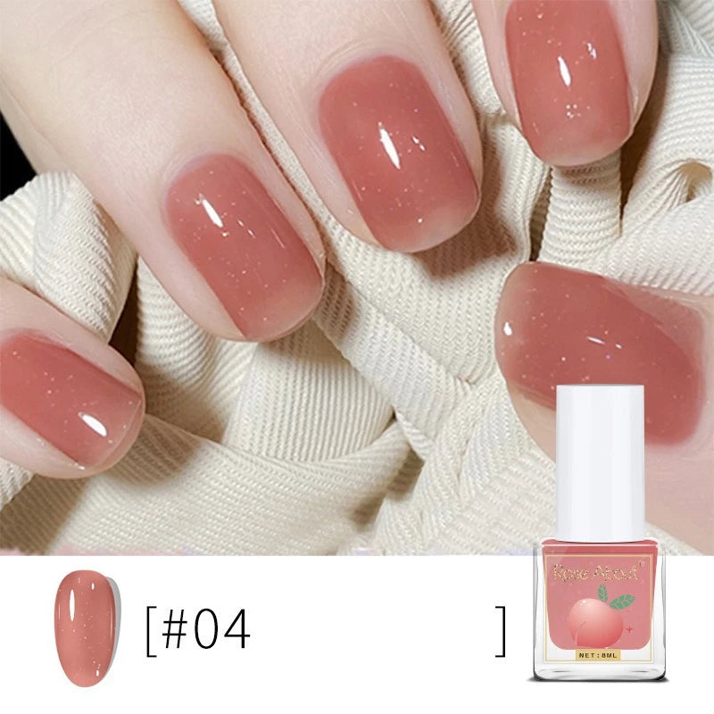Water-based Peel-off Nail Polish No UV Lamp Needed Long-lasting Zpaxo 04