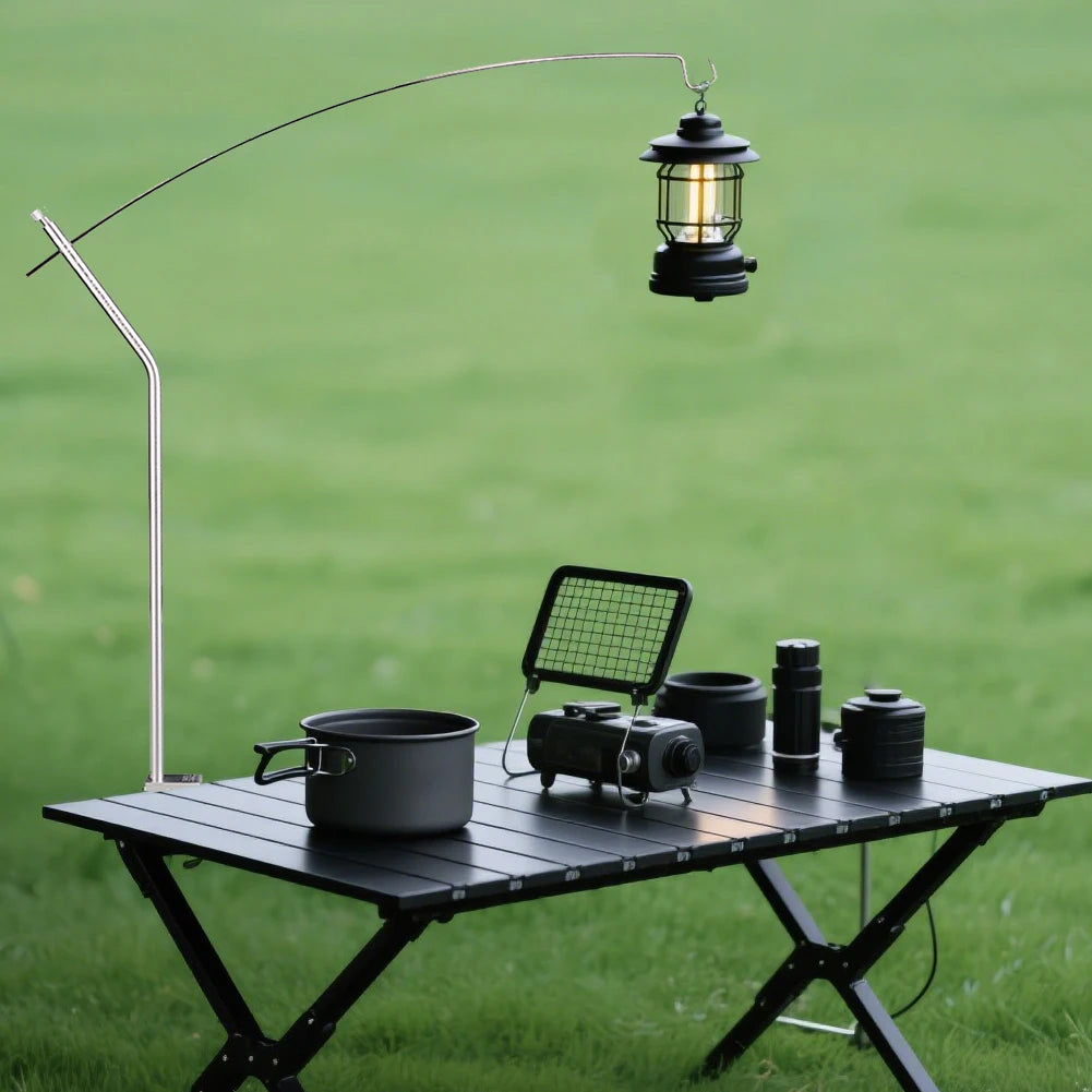 Camping IGT Lamp Hanging Rack Aluminum Alloy Portable Light Hanger