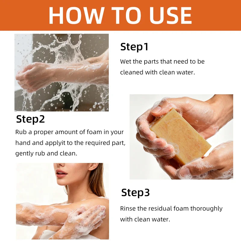 YUITIKUE Turmeric Kojic Acid Brightening Soap 200g – All Skin Types Brightening Bar Soap Zpaxo