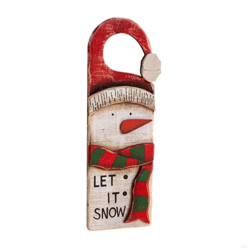 Festival Wooden Door Decoration Enhances Holiday Cheer Perfect