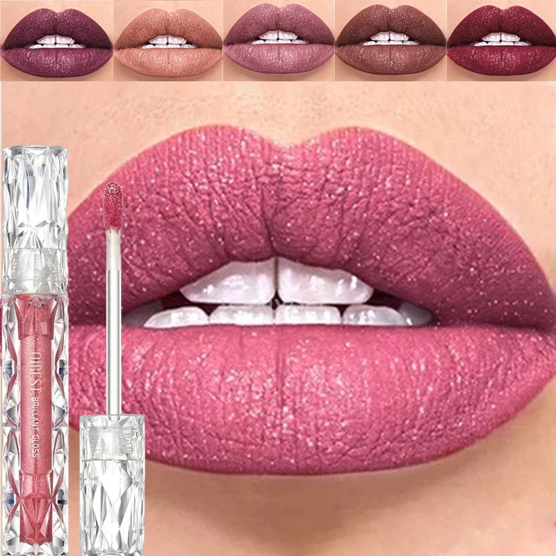 Waterproof Diamond Liquid Lipstick Moisturizing Long-lasting Matte