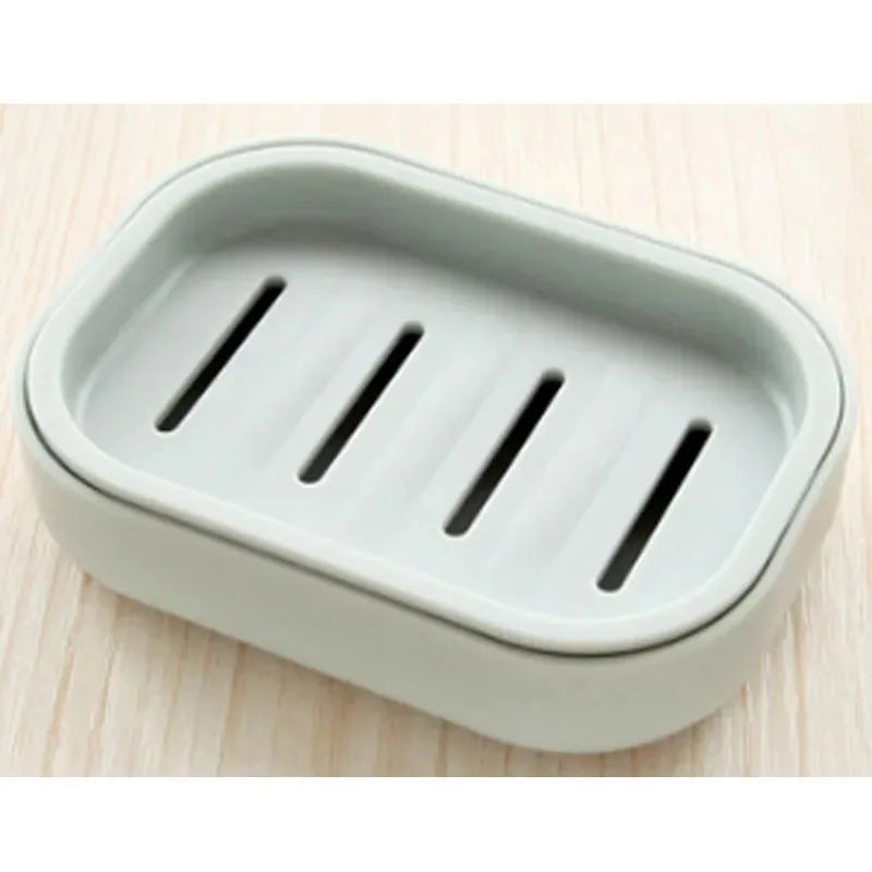 Double Layer Soap Dish Bathroom Dish Plate Case Plastic Drain Soap Box Home Travel Soap Holder Container Portable Soap Rack Zpaxo Blue 2pcs