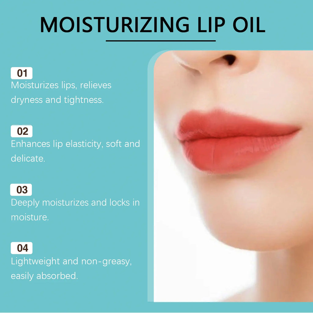 Ouhoe Moisturizing Lip Oil – Plumping & Hydrating Gloss Lip Care Oil Zpaxo