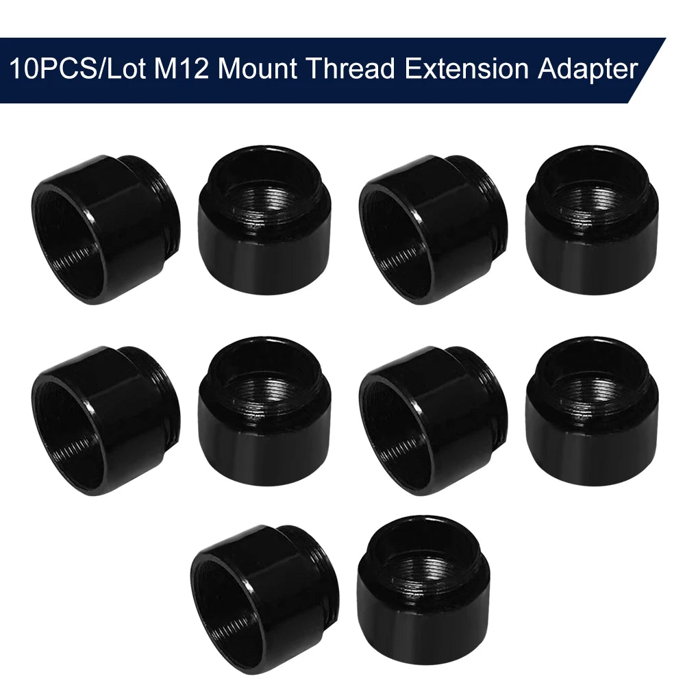 Lot M12 Mount Thread Extension Adapter Zinc Alloy Extender Lens Ring