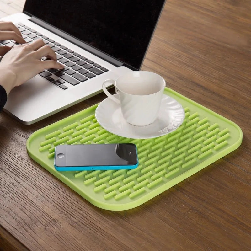 Pot Mats Silicone Placemats Coasters Creative Coffee Mats, Countertop Heat-Resistant Mats, Plate Mats, Heat-Insulating Pot Mats Zpaxo