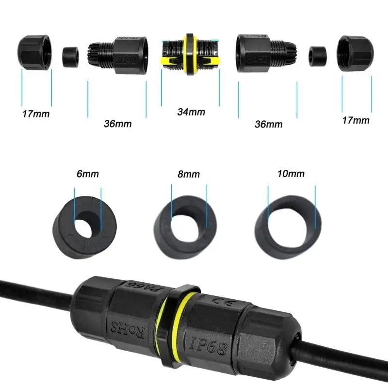 652F Flame Retardant Screwless Terminal Connector IP68 Wire Zpaxo