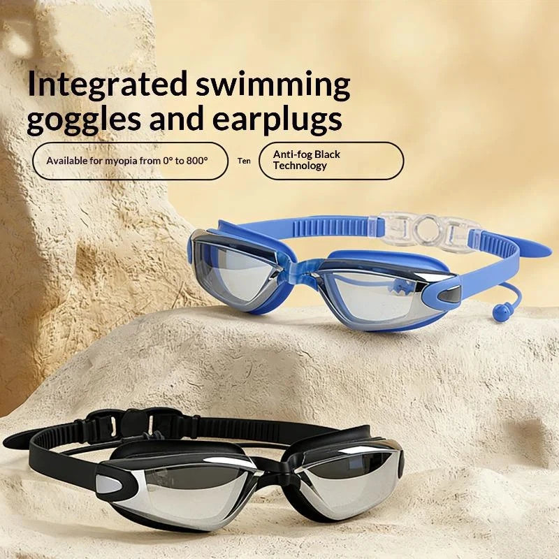 HD Anti-Fog Swimming Goggles – Silver Coated Small Frame