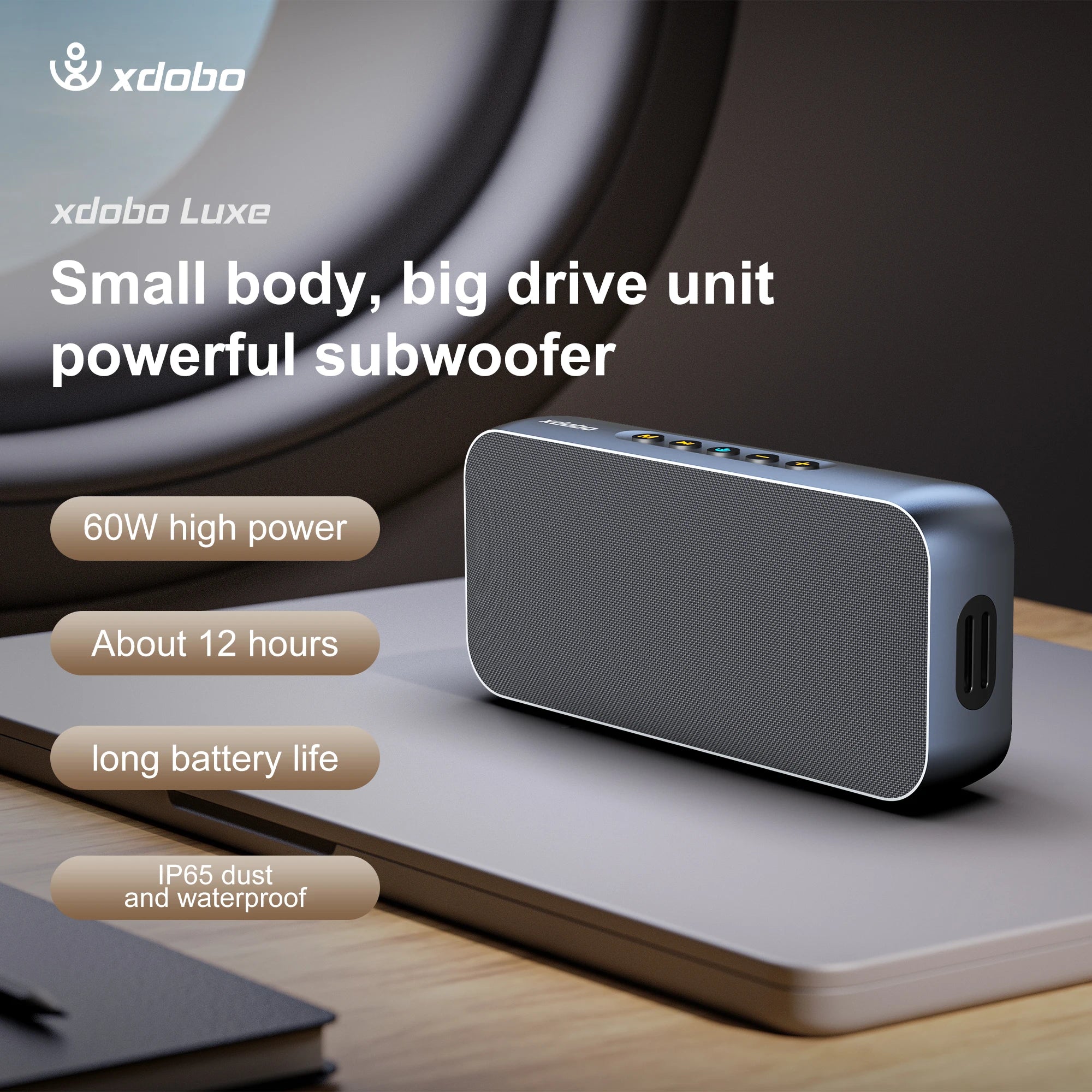 XDOBO LUXE Bluetooth Speaker Wireless 60W Power Subwoofer Deep Bass Zpaxo