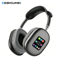 KEBIDUMEI Bluetooth 5 3 Headphones LED Screen AUX Over Ear Earphones