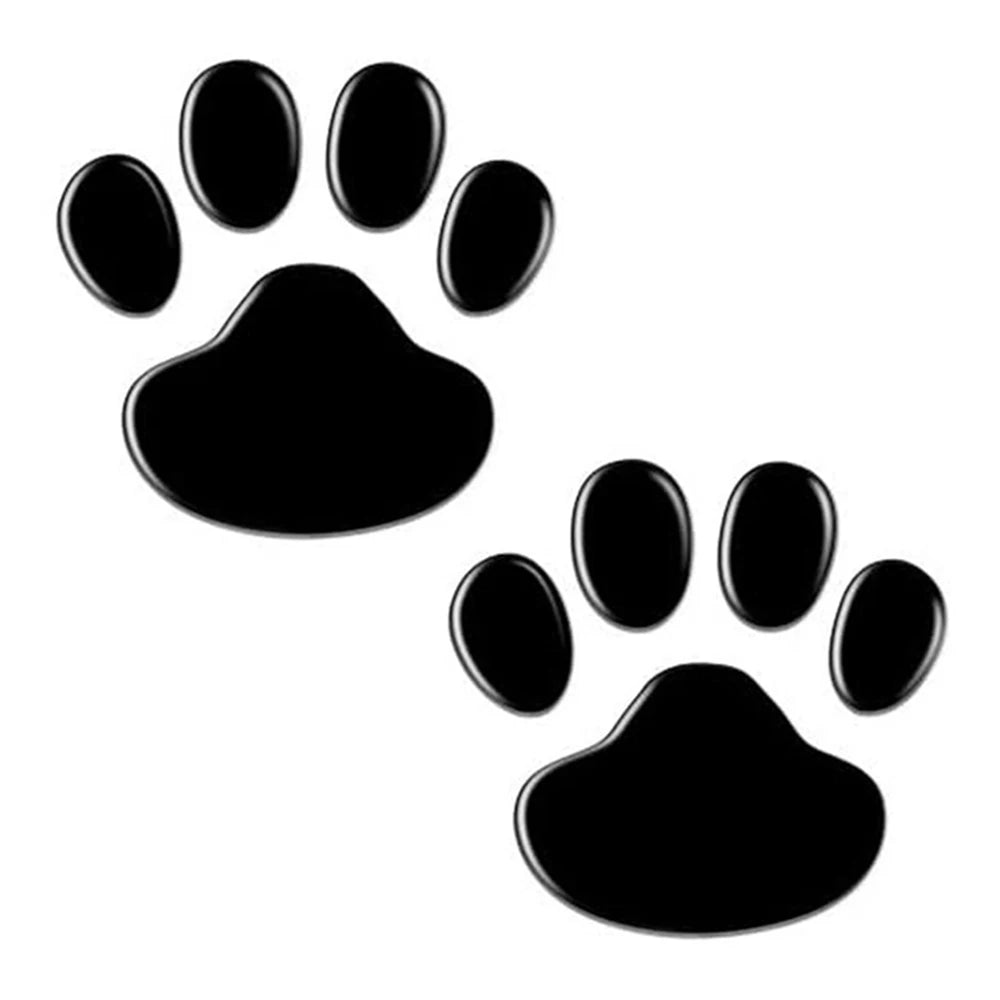 Bumper PVC Door Mirror Windshield Decals Autos Window Decal Footprint Zpaxo black