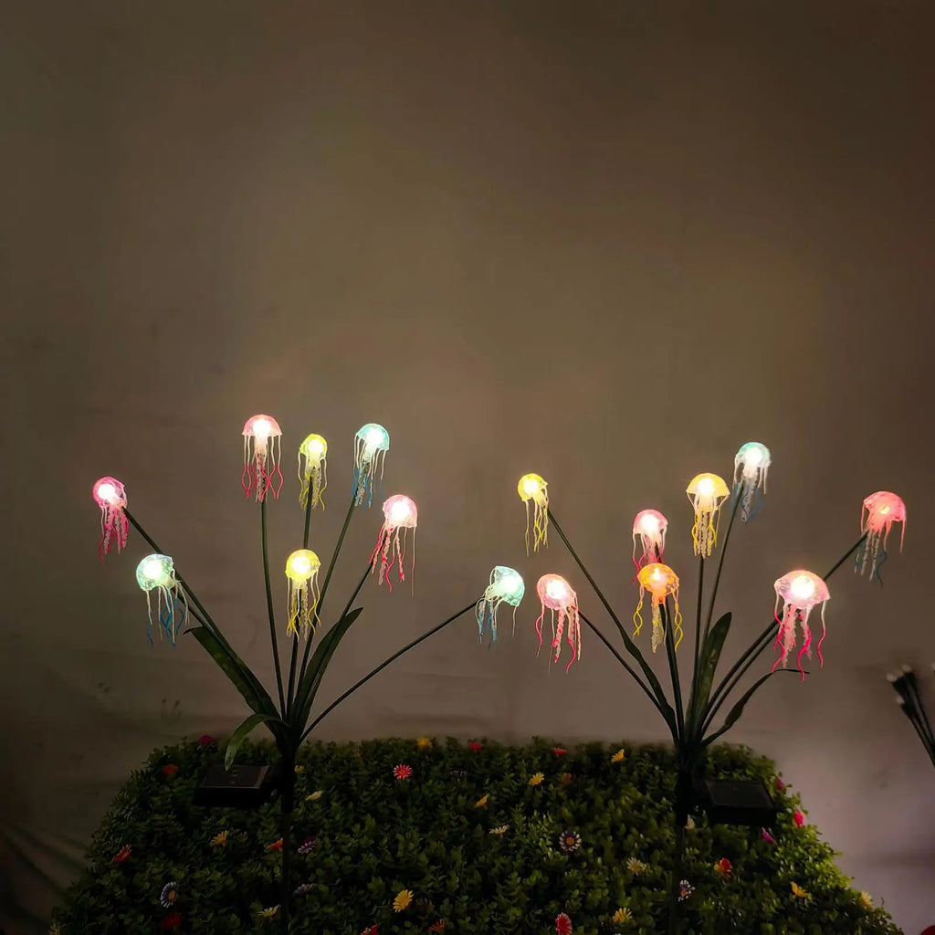 Garden Solar Lights Jellyfish Design Waterproof Pathway Lighting