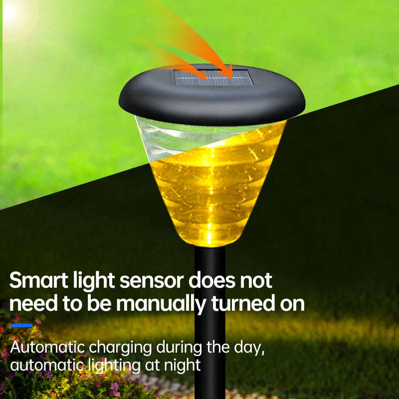 Solar Path Lamp Waterproof Led Outdoor Garden Lighting RGB Decorative Zpaxo