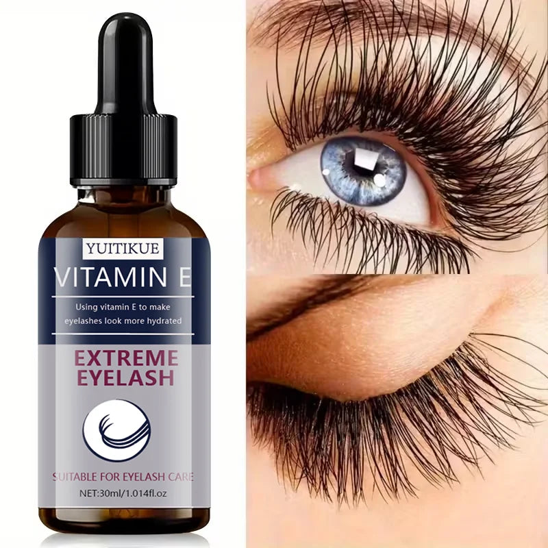 YUITIKUE Vitamin E Eyelash Serum – Curl, Lengthen & Hydrate Eyelash Growth Serum Zpaxo Default Title