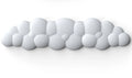 Mouse pad with wrist rest keyboard cloud anti-slip desktop office gamer mouse wrist rest Ergonomic keyboard mouse pad wrist rest Zpaxo White L Size