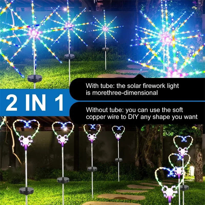 Outdoor Solar Lights Waterproof Decoration Meteor Horse 8 Modes Zpaxo