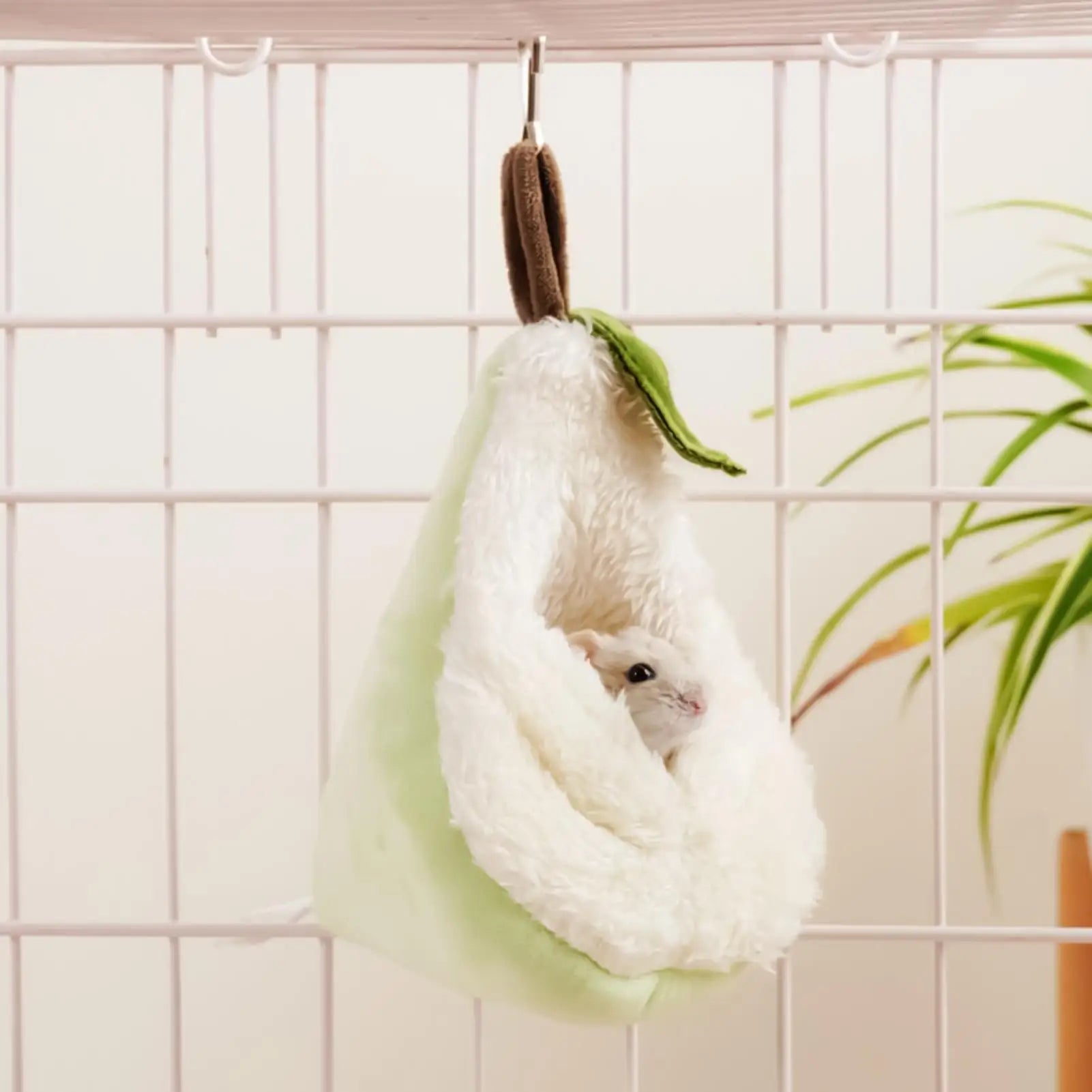 Chinchilla Hammock with Hook House Funny Decor Funny Hamster Bed Warm Nest for Chinchilla Ferret Sugar Glider Squirrel Bunny Zpaxo