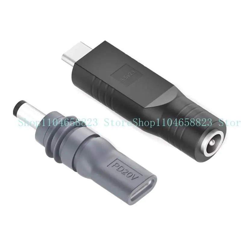 652F DC5521 to USB C Connector Type C to DC5.5x2.1mm Power Cable Adapter for Efficient Power Delivery in Creative Studios Zpaxo