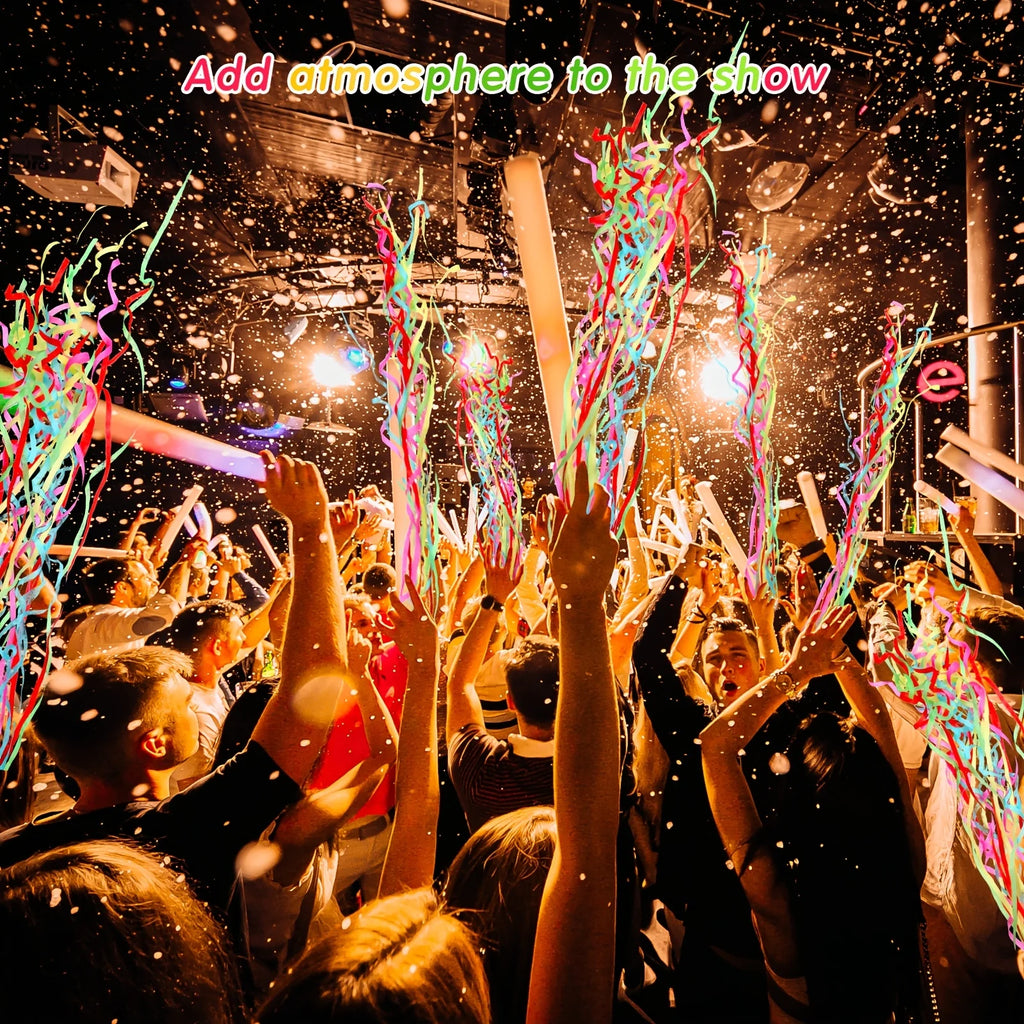 Hand Throw Streamers Colorful Ribbon No Mess Confetti Crackers