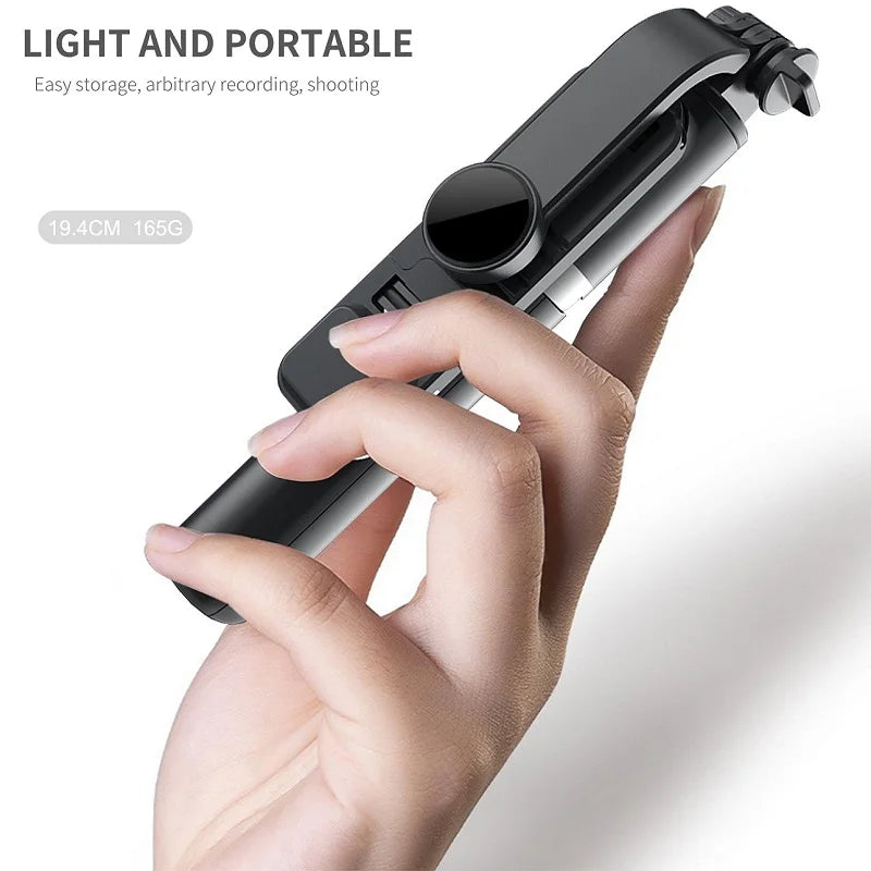 3-In-1 Bluetooth Wireless Selfie Tripod Fill Light Shutter Remote Zpaxo