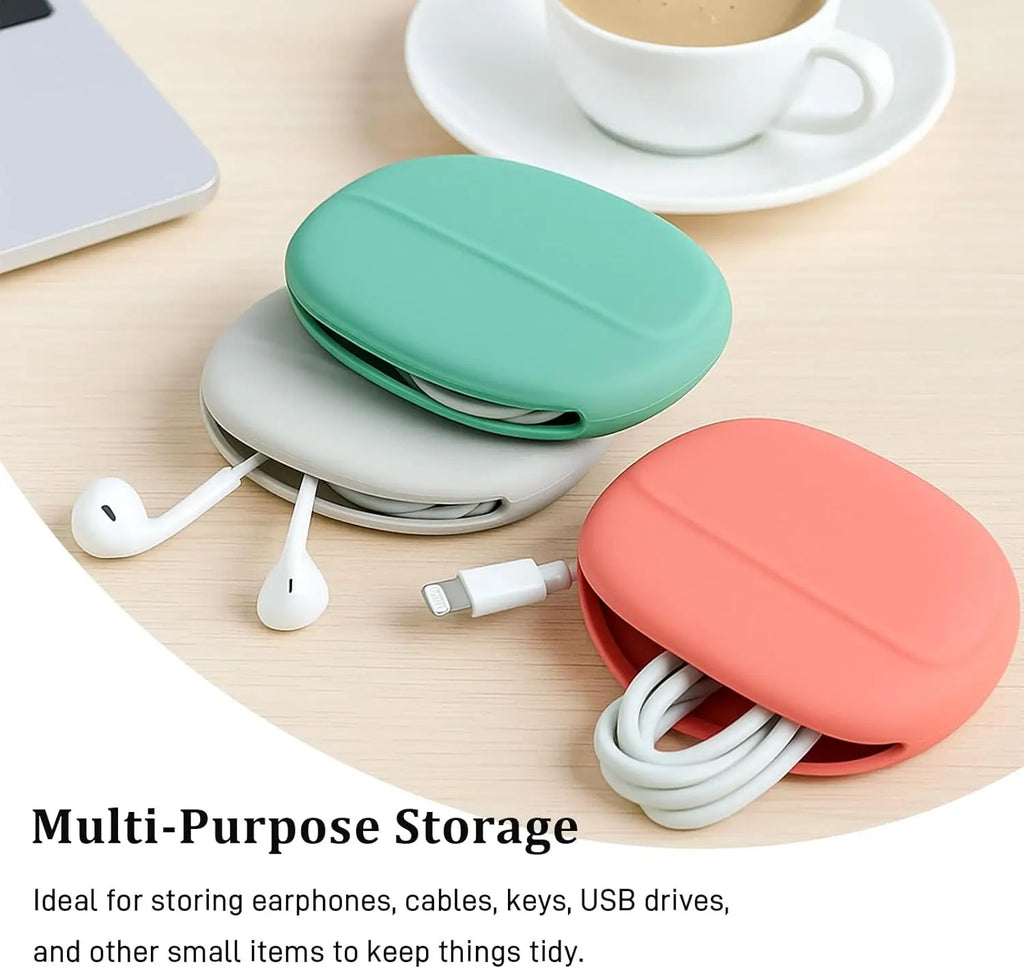 Silicone Earbud & Cable Organizer Pouches – Tangle-Free Travel