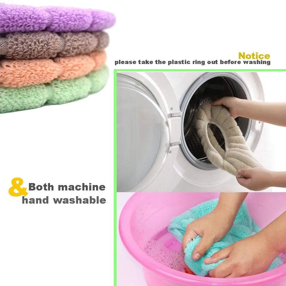 Washable Toilet Seat Cover – Soft Stretchable Cushion Pad