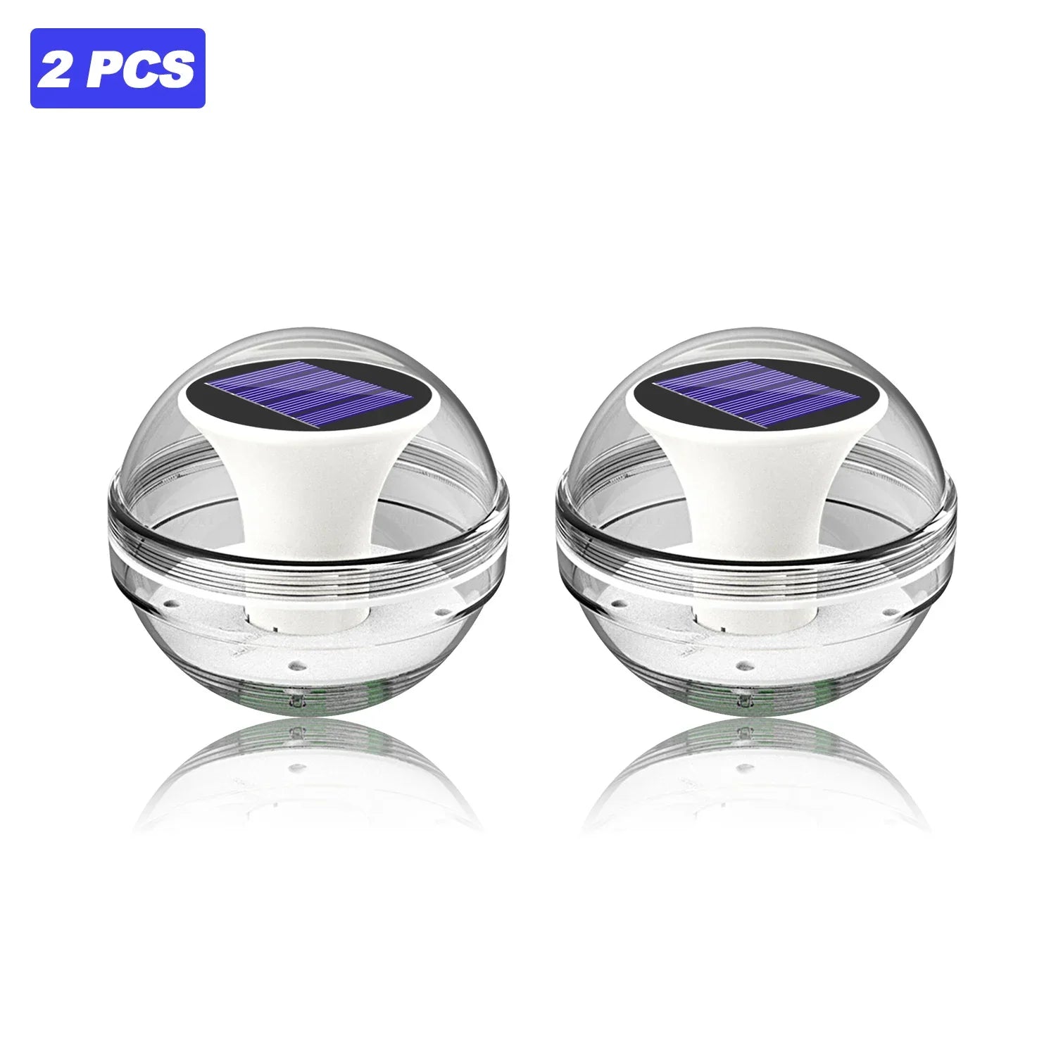 Solar Water Floating Lights Waterproof Garden Lamp Warm White RGB Zpaxo 2PCS