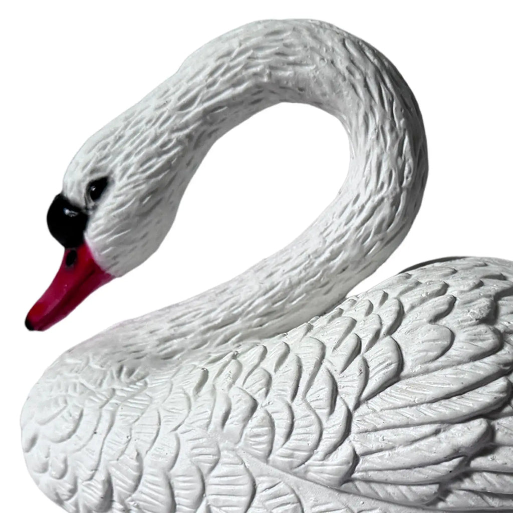 Swan Figurine Floating Funny Ornament Garden Pond Floating Swan Decor Float Swan for Courtyard Swan Statue Funny Ornament Zpaxo