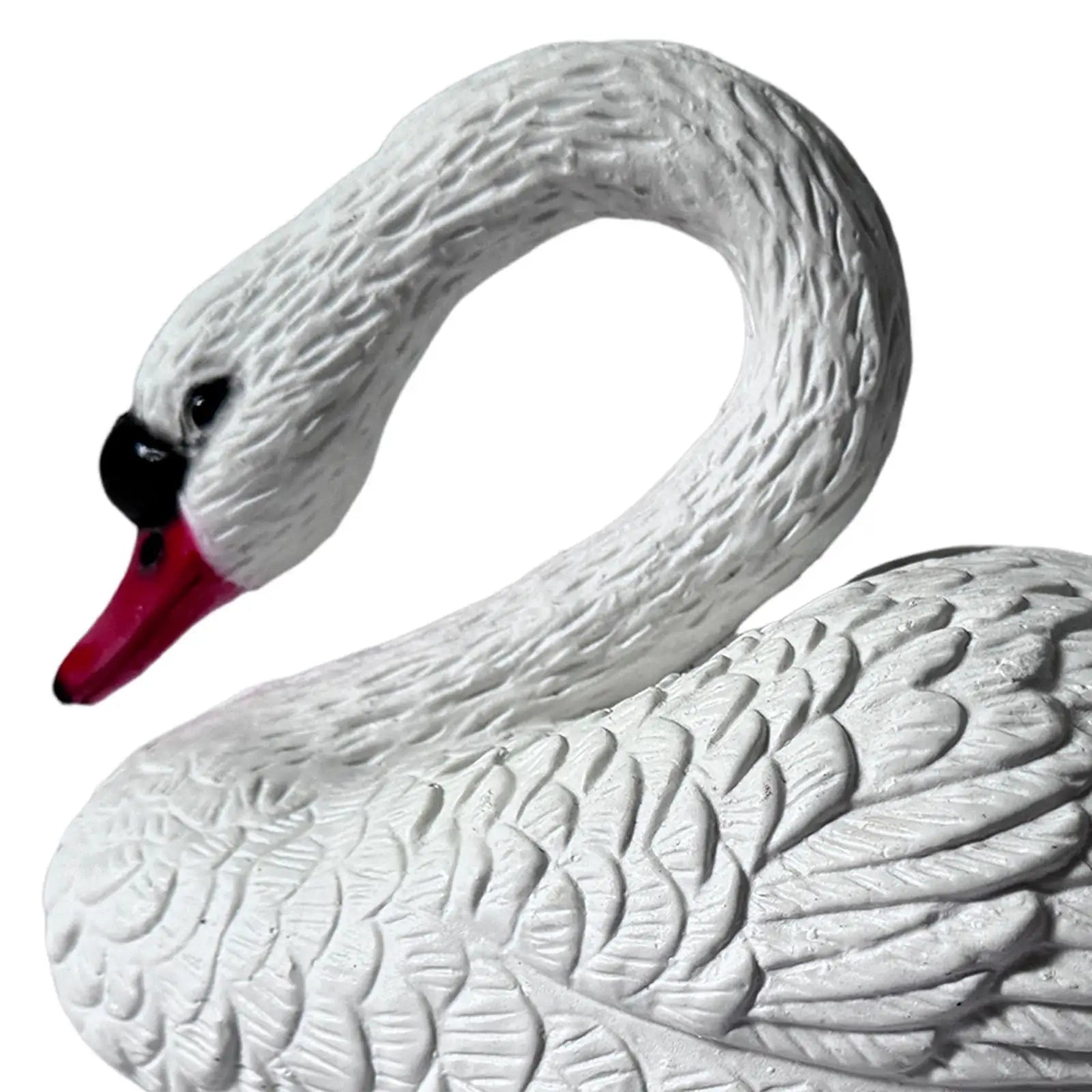 Swan Figurine Floating Funny Ornament Garden Pond Floating Swan Decor Float Swan for Courtyard Swan Statue Funny Ornament Zpaxo