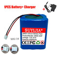 7.4V 10500mAh 18650 Lithium Battery 2s3p 8.4V Rechargeable Li-ion Battery Pack Built-in BMS for Fishing Lights Fishing Bait Boat Zpaxo 1pcs Battery-Charger
