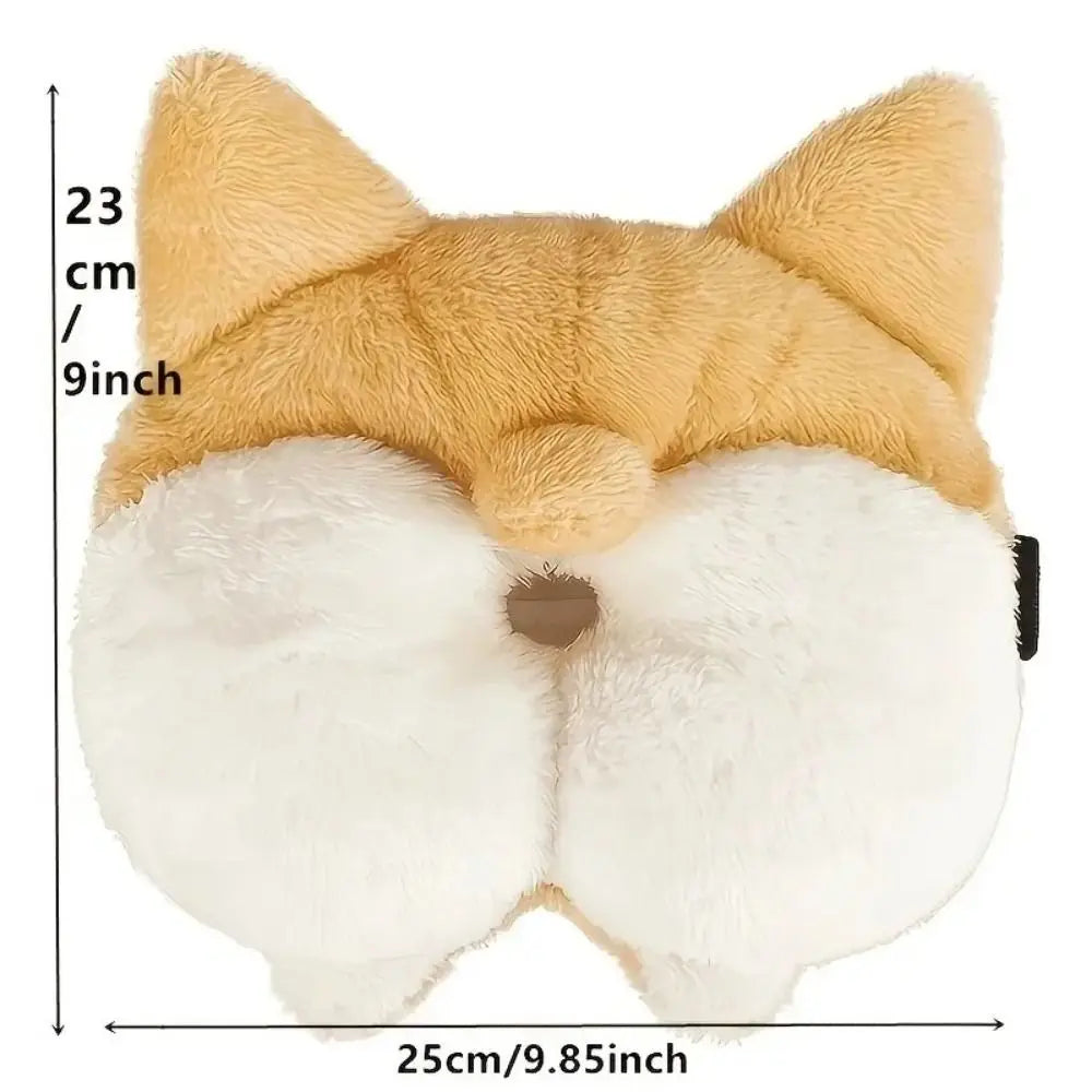 Creative Napkin Holder Corgi Ass Tissue Box Tissue Holder Cartoon Corgi Tissue Box Plush Soft Paper Napkin Case For Car Seat Zpaxo