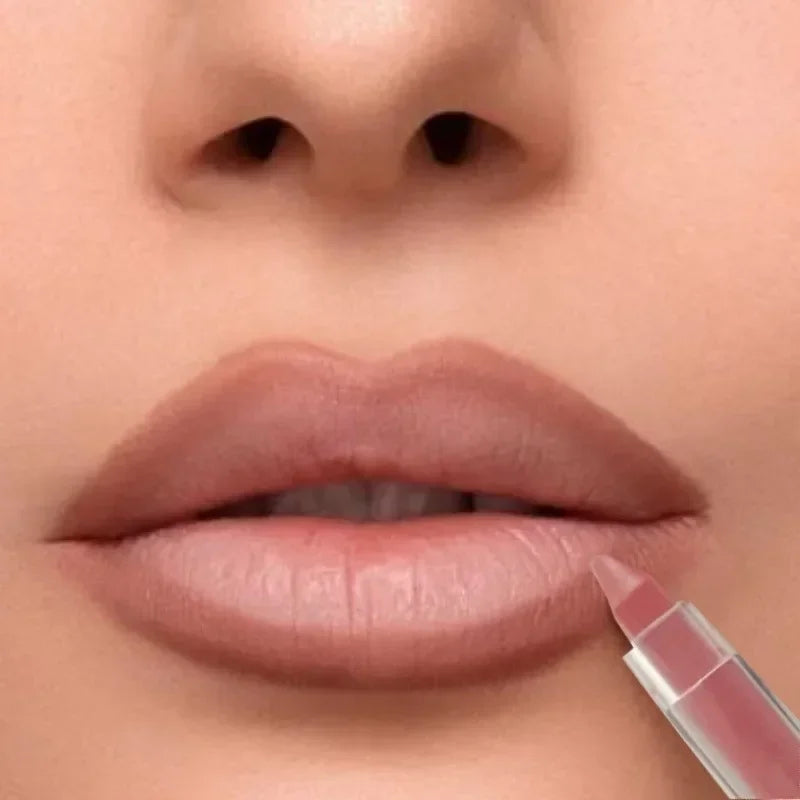 Nude Pink Purple Lip Liner Long Lasting Matte Lipstick Pencil Lips Outline Makeup Crayon Stick Lip Tint Line Cosmetic Zpaxo