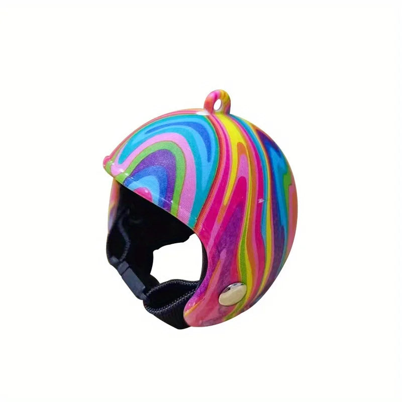 Helmet Chicken Pet Supplies Protection Chicken Hat Hamster Funny Headband Bird Toy Animal Headgear Zpaxo