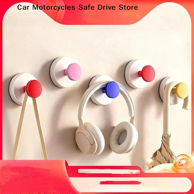 MCute Colorful Strong Suction Cup Hook No Punching Bathroom Kitchen