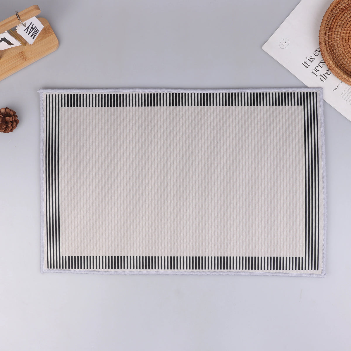 Simple Diatomite Bathroom Mat Household Doorway Water-absorbent Zpaxo A5